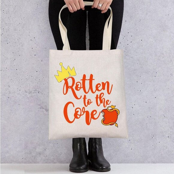 Mal Evie Movie Canvas Tote Bag Rotten To The Core Evil Queen Merch - Picture 6 of 7
